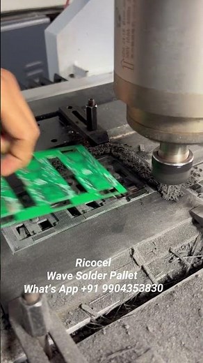 RICOCEL Wave and Reflow Solder Pallet with CNC Precision machining #soldering #reflow #PCB #fixture