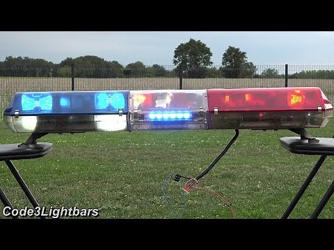 47" Code3 MX7000 lightbar with LED bulbs