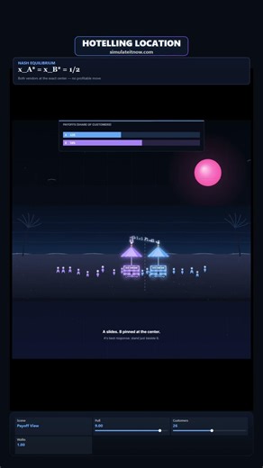 Why Two Ice Cream Vendors Always Stand Side By Side | Hotelling's Law Explained