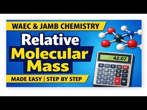How To Calculate Relative Molecular Mass | Of a Compound ; In Chemistry #brilliantvault #chemistry