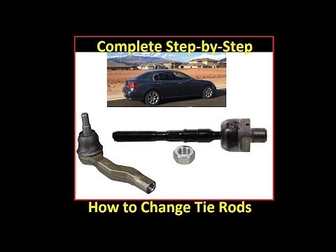 How to replace Inner & Outer Tie Rods: MOOG brand Infiniti g35 nissan 350z