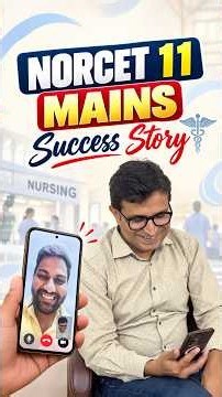 NORCET 11 Mains Topper’s Success Story💫#norcet11 #aiimsnursing #conceptrna #norcettopper