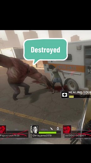 Liability ahh zombies gets destroyed #fyp #gaming #left4dead2 #l4d2 #zombie