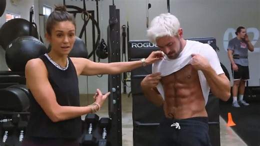 Nina Dobrev and Zac Efron enjoy a fun and flirty workout in resurfaced video