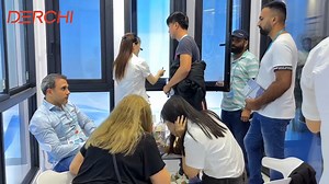 DERCHI window and door is one of top 10 windows and doors in China. We are professional high quality aluminum doors and windows manufacturer with professional team for more than 25 years. Our factory is located in Foshan, Guangdong, with a production base of 70,000 square meters, 600 employees, an annual production capacity of 300,000 square meters. More than 100 pieces of equipment to achieve higher quality production and more efficient delivery. We can custom made to any project unique window 