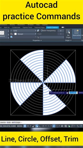 Autocad Practice Drawing_#06 🔥| #autocad #autocadblocks #autocadshorts #ytshorts #autocadtips #reels
