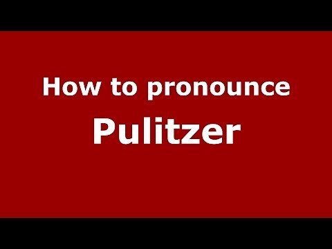 How to pronounce Pulitzer (American English/US) - PronounceNames.com