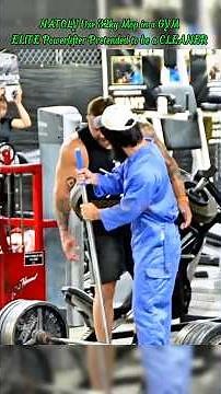 ANATOLY Use 32kg Mop in a GYM - ELITE Powerlifter Pretended to be a CLEANER