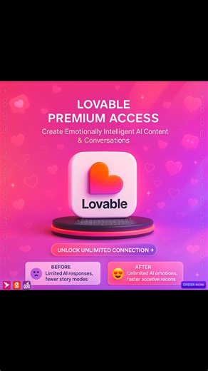 🤖💖 Idea → Website/App—AI দিয়ে Build হবে Minutes-এ — Lovable AI Subscription BD | Lovable AI Premium For Sale BD 🔥💯 Design, Coding বা Complex Setup ছাড়াই Prompt লিখে Website, Web App, Dashboard বা MVP বানাতে চান? #LovableAISubscriptionBD #LovableAIPremiumForSaleBD #LovableAIProAccess #AIBuildTools #PromptToWebsite #NoCodeAI #LowCodePlatform #StartupToolsBD #MVPBuilder #WebAppBuilderBD #AIProductBuilder #IndieHackerTools #FoundersToolsBD #FreelancerToolsBD #DigitalProductBD #RapidPrototyping #