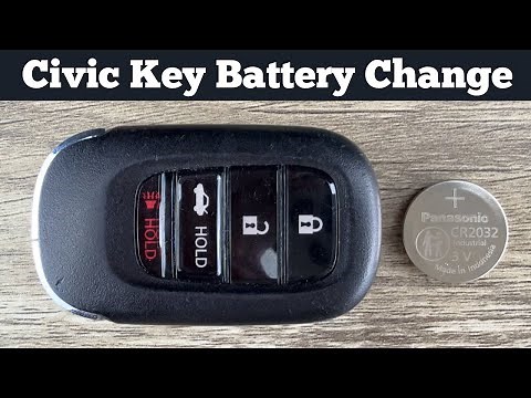 2022 - 2026 HONDA CIVIC | Key Fob Battery Replacement - How To Change Replace Civic Remote Batteries