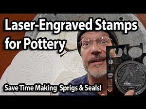 Laser-Engraved Stamps for Pottery: Save Time Making Sprigs & Seals!