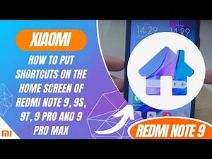 How to put Shortcuts on the home screen of Redmi Note 9, 9S, 9T, 9 Pro and 9 Pro Max