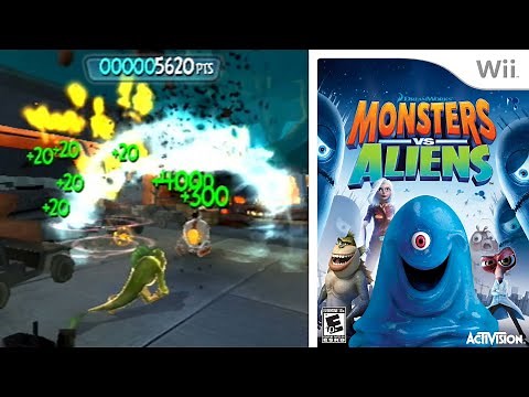 Monsters vs. Aliens ... (Wii) Gameplay