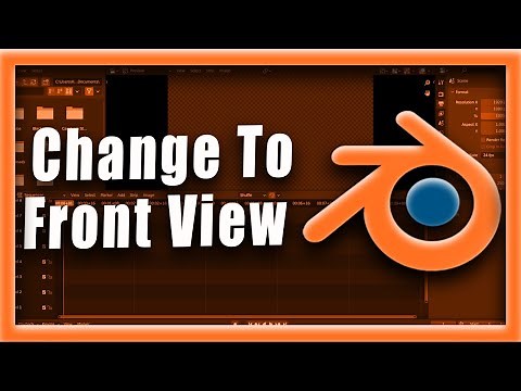 Blender Tutorial: How To Change To Front View In Blender