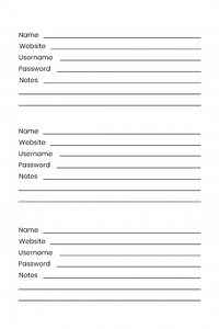Password Notebook – Printable & Digital Organizer - Etsy