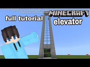 Minecraft elevator full tutorial