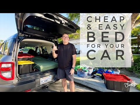 CHEAP & EASY BED FOR YOUR CAR OR SUV | LIVING IN YOUR CAR/SUV