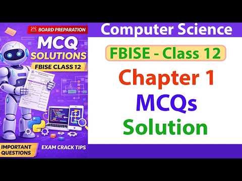 Class 12 Computer Science Chapter 1 MCQs | Computer Systems MCQs Solved | Cybersecurity Usability