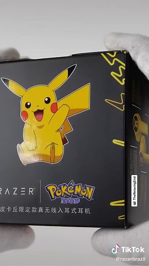 Produtos Oficiais do Pikachu: Unboxing de Fones de Ouvido Sem Fio Razer x Pikachu