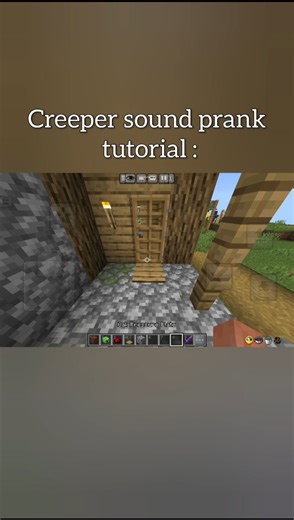 minecraft fake creeper sound tutorial #minecraft #gaming #shorts