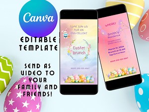Digital Easter Invitation Basket Tags Egg Hunt Invite Pastel Colors, Egg Hunting, Personalized Easter Egg Editable Template - Etsy