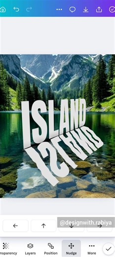 Amazing Island Text Effect in Canva 🌊 | Step-by-step