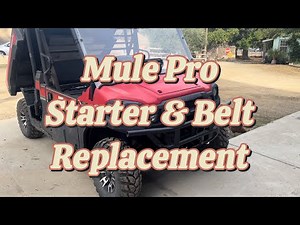 Kawasaki Mule Pro Starter & Belt Replacement