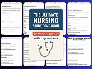 Nursing Study Guide 2025 | 2000 Questions With Answers Explained (PDF Download) - Etsy Canada