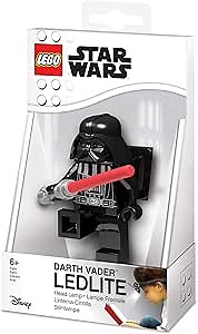 Lego Star Wars Darth Vader with Lightsaber LED Head Lamp (HE31), Ages 6 and up, 1 Head Lamp