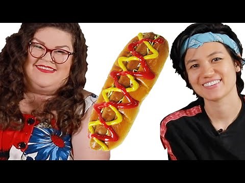 Kristin and Jen Compete To Make The Best Hot Dog | Kitchen & Jorn