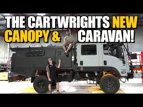 The Cartwrights New Canopy & Kokoda Caravan | Solar N Sat Power Systems