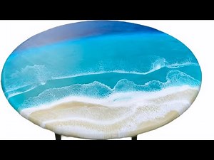 Beach Table with Resin