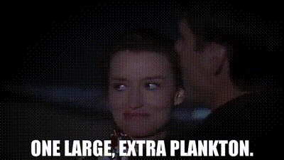 One large, extra plankton.