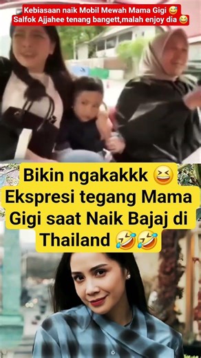 Ngakak banget 🤣 Ekspresi Tegang #nagitalsavina saat naik Bajai Di Thailand 😆 #viral #fyp #raffiahmad