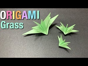 Easy Origami Grass DIY Paper Craft | Fun & Easy