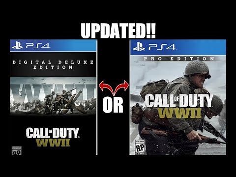 UPDATED: WHAT'S THE DIFFERENCE BETWEEN PRO EDITION AND DIGITAL DELUXE EDITION FOR CALL OF DUTY WWII?