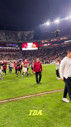 Ty Simpson reunites with his old teammates Tyler Booker and JC Latham after the win over LSU. 🙌 | Touchdown Alabama Magazine