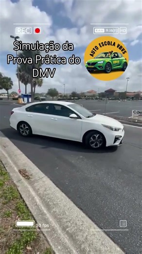Simulação da Prova prática do DMV. #dirigirnoseua #autoescolavbvs