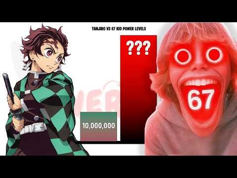 Tanjiro VS 67 Kid Meme POWER LEVELS