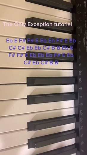 The Only Exception tutorial. Sorry it cut out at the end. #paramore #fyp