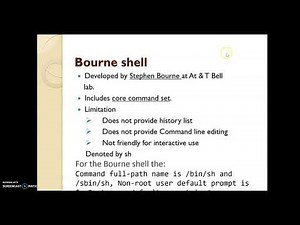 Linux shell types of shells