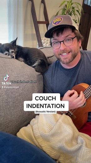 3K views · 99 reactions | Matt and Leni with a quick acoustic version of Couch Indentation on uke ️說 | Puppy Songs | Facebook