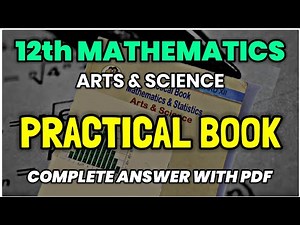 12th Mathematics Practical book Complete Answers (Arts & science) / Maharashtra board / HSC board