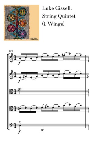 String Quintet (i: Wings) for 2 violins, 2 violas, & cello #classicalmusic #chambermusic #sheetmusic