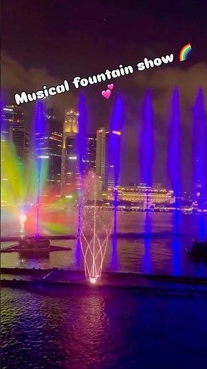 Amazing musical 🎶 fountain show in Singapore Bay Area 🇸🇬