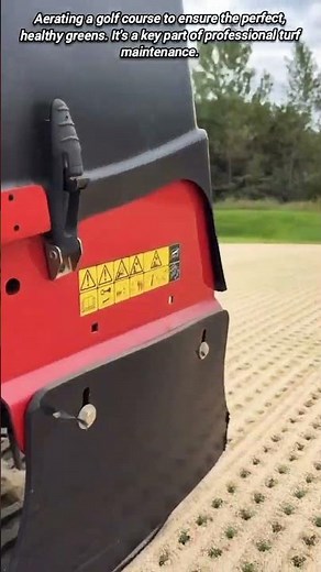 The incredible golf course turf aerating machine.
