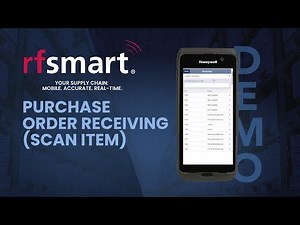 NetSuite Receive Purchase Order (Scan Item) - RF-SMART Demo