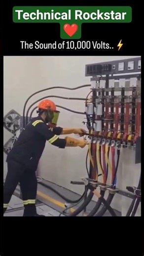 10,000 voltage ⚡ current per safety ka bahut dhayan rakhna padta hai #electrician #shorts #sefety