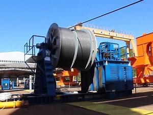 Wire rope spooling on back tension