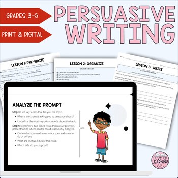Step-by-Step Persuasive Writing Unit | Slides, Workbook, Guided Notes & More